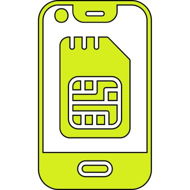 Elektronik aygıt simgesine sahip akıllı telefon, vektör illüstrasyon tasarımı