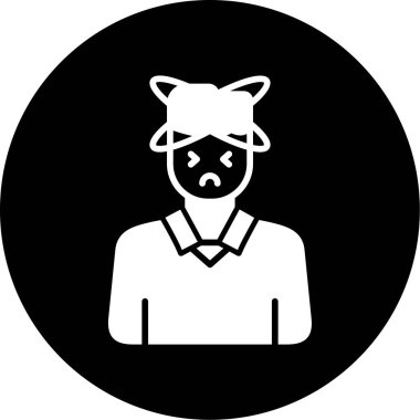 Maske simgesi takan bir adamın resmi