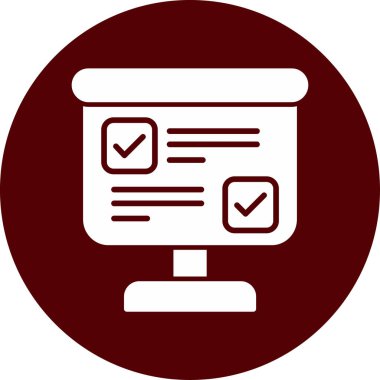 vektör kontrol listesi simgesi, vektör illüstrasyon tasarımı