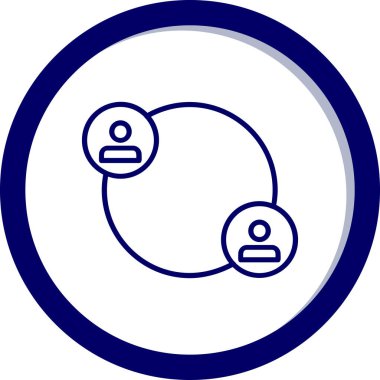 Modern insan simgesinin vektör çizimi