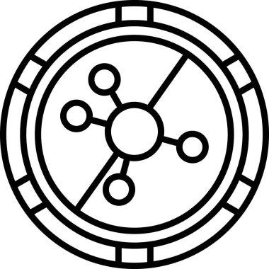 pusula web simgesi basit illüstrasyon