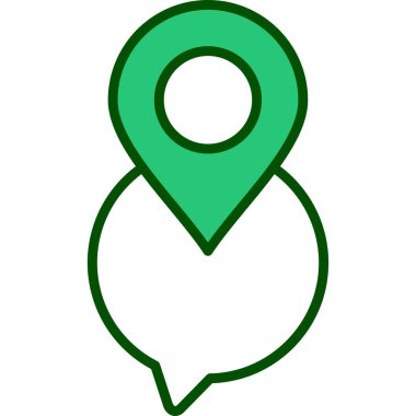 konum pin simgesi vektör illüstrasyonu