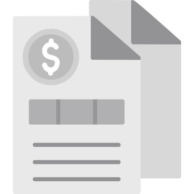 Kağıt para düz vektör simgesi