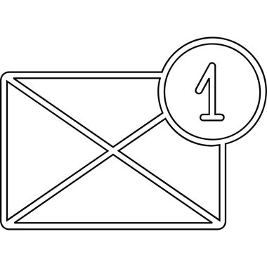 e-posta ile izole edilmiş simge tasarımı vektör illüstrasyon grafik tasarımı