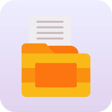 belge simgesi vektör illüstrasyonu