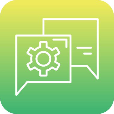 vektör ayarı simgesi, basit vektör illüstrasyonu