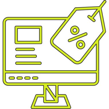 bilgisayar ekranı simgesi. beyaz arkaplanda izole edilmiş web tasarımı için bilgisayar ekran ikonu