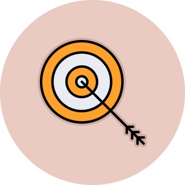 hedef simge vektör illüstrasyonu