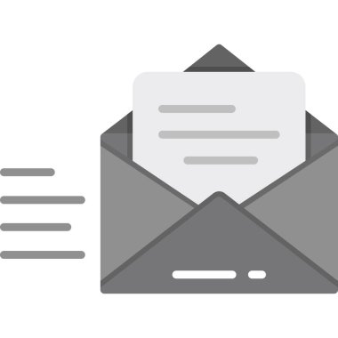 Zarf posta vektör simgesi