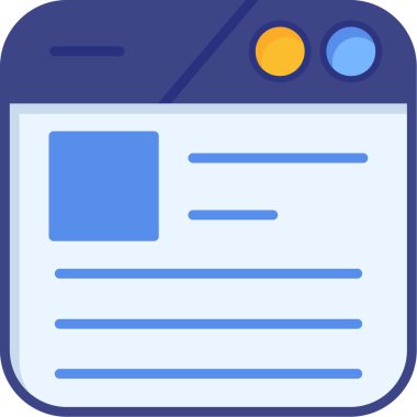 Ağ simgesi. Web 'in vektör illüstrasyonu