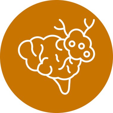 Bir inek simgesinin vektör illüstrasyonu