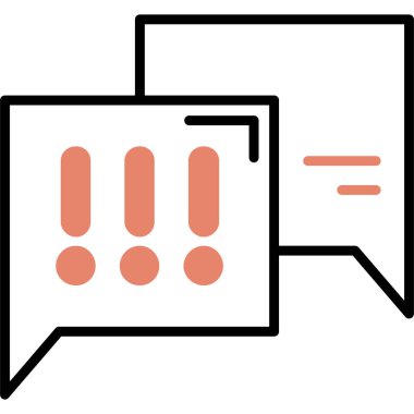 Konuş. Web simgesi basit illüstrasyon