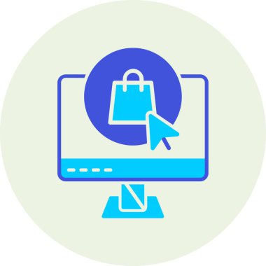 İnternetten alışveriş. Basit tasarım