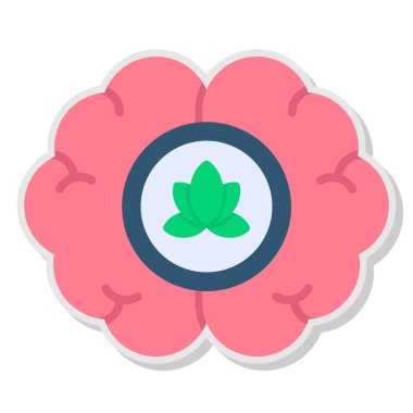 Çiçek. Web simgesi basit illüstrasyon