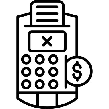 ATM 'de. Web simgesi basit tasarım