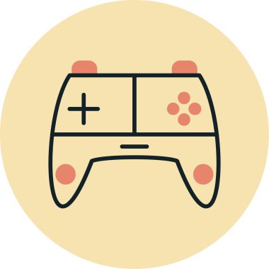 Oyun konsolu. Basit resimleme