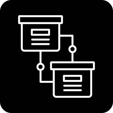 veritabanı sunucu simgesi ana hat biçiminde
