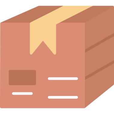 dağıtım paketi simgesi düz biçimli