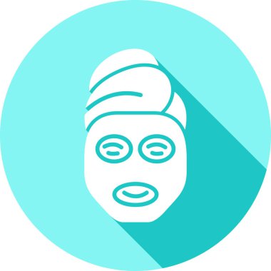 Bir maske simgesinin vektör illüstrasyonu