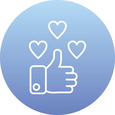 Gibi. Web simgesi basit illüstrasyon