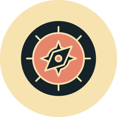 Pusula simgesi vektör resimlemesi