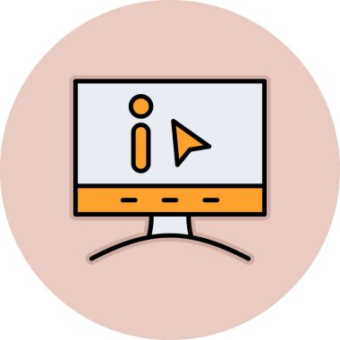 Modern eğitim ikonunun vektör illüstrasyonu