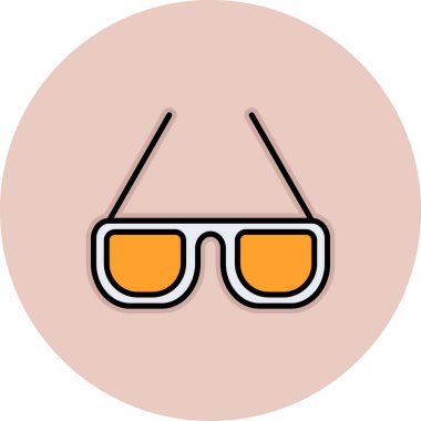 güneş gözlüğü ikonu vektör illüstrasyonu