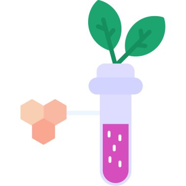 Bitki. Web simgesi basit illüstrasyon