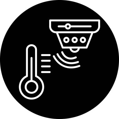 Bir termometre simgesinin vektör çizimi