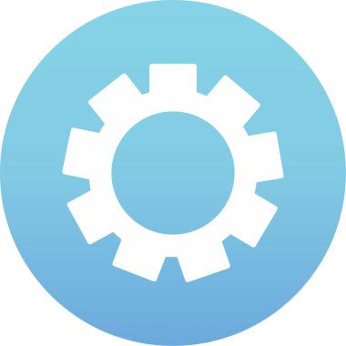 dişli simgesi. Düz stil. vektör 10