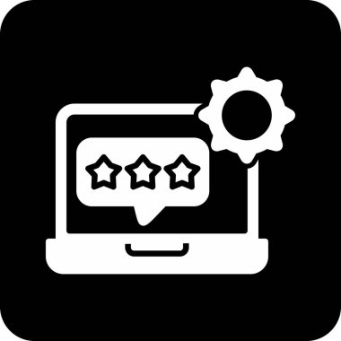 Geri besleme simgesi, düz vektör tasarımı