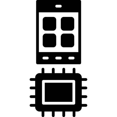 elektronik aygıt simgesi, vektör illüstrasyonu
