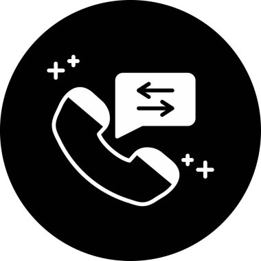 Çağrı. Web simgesi basit illüstrasyon