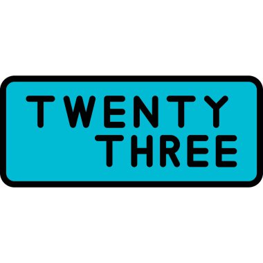 20 yıllık imza vektör illüstrasyonu