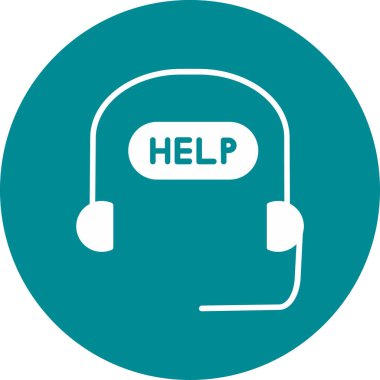 Kişisel proje için vektör simgesine yardım et