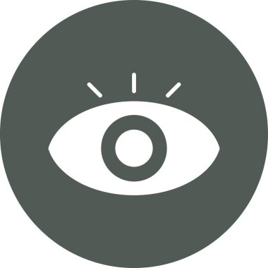 Göz. Web simgesi basit illüstrasyon
