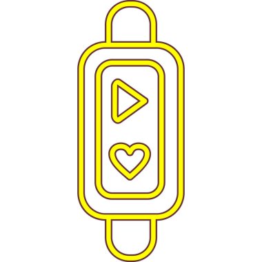 asma kilit ikon vektör illüstrasyon tasarımı olan kalp