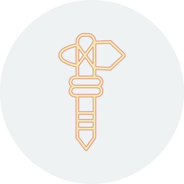 çizgi ip simgesi beyaz arkaplanda izole edildi. İp. Spor malzemeleri. Spor malzemeleri. Renkli taslak konsepti. vektör illüstrasyonu