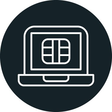 seo modern simgesinin vektör illüstrasyonu