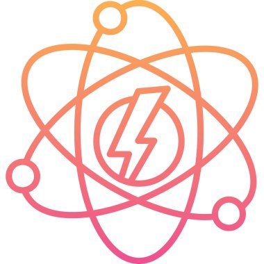 atom. Web simgesi basit illüstrasyon