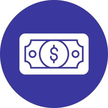 Dolar. Web simgesi basit tasarım