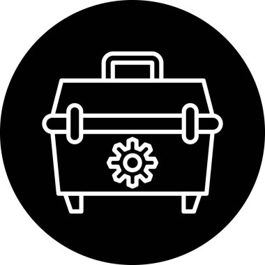 evrak çantası ikonu vektör illüstrasyonu