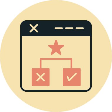 mobil uygulama vektör simgesi, basit tasarım illüstrasyonu