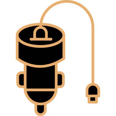 Bir fener simgesinin vektör illüstrasyonu