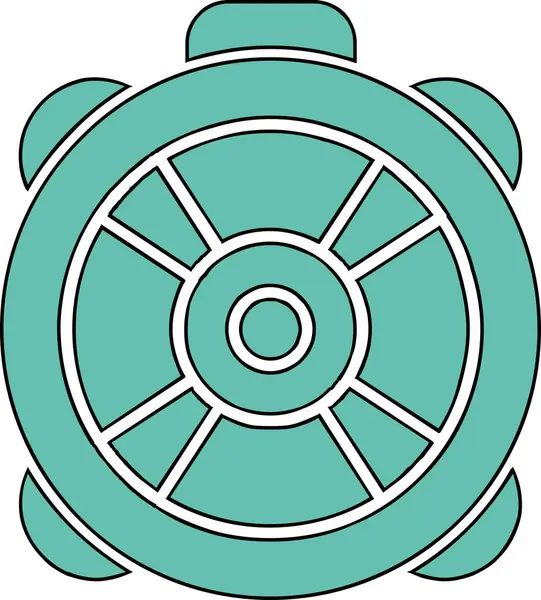 direksiyon simgesi renk çizgisi vektörü