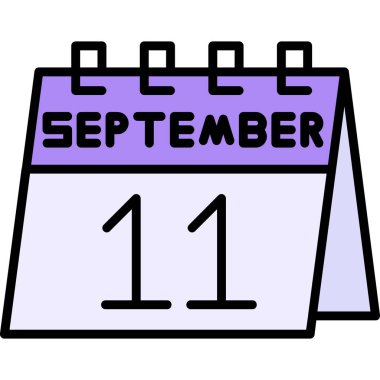 Takvim 11 Eylül simgesi, özet biçimi