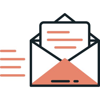 e-posta mektubu doldurulmuş satır biçimi simgesi, ileti veya ileti