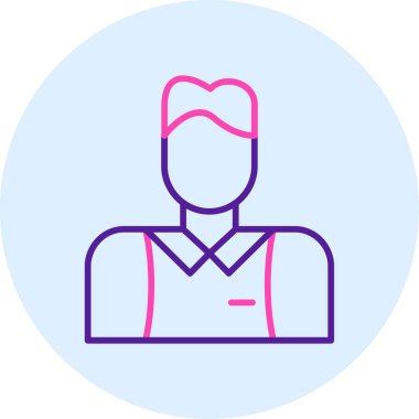 Kadın simgesinin vektör illüstrasyonu