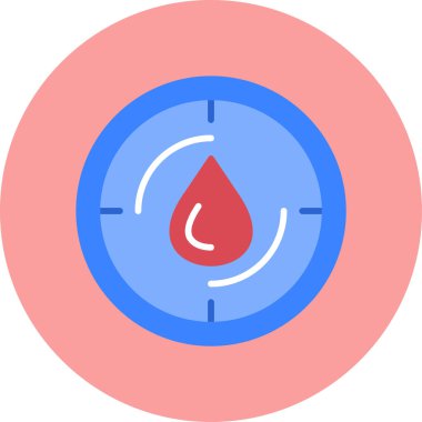 kan ikonu vektör illüstrasyonu