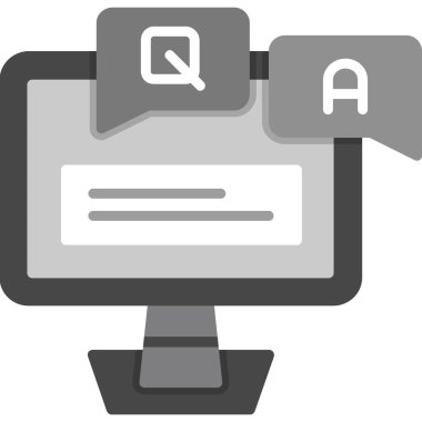 Sohbet simgesi vektör illüstrasyonu